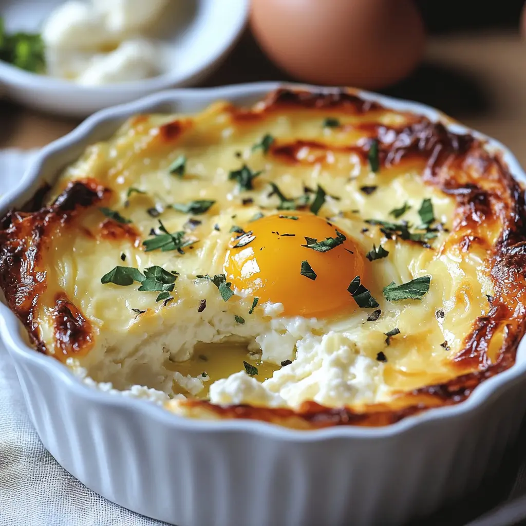 baked cottage cheese eggs
