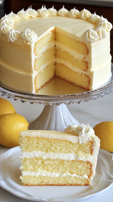 Lemon White Velvet Cake