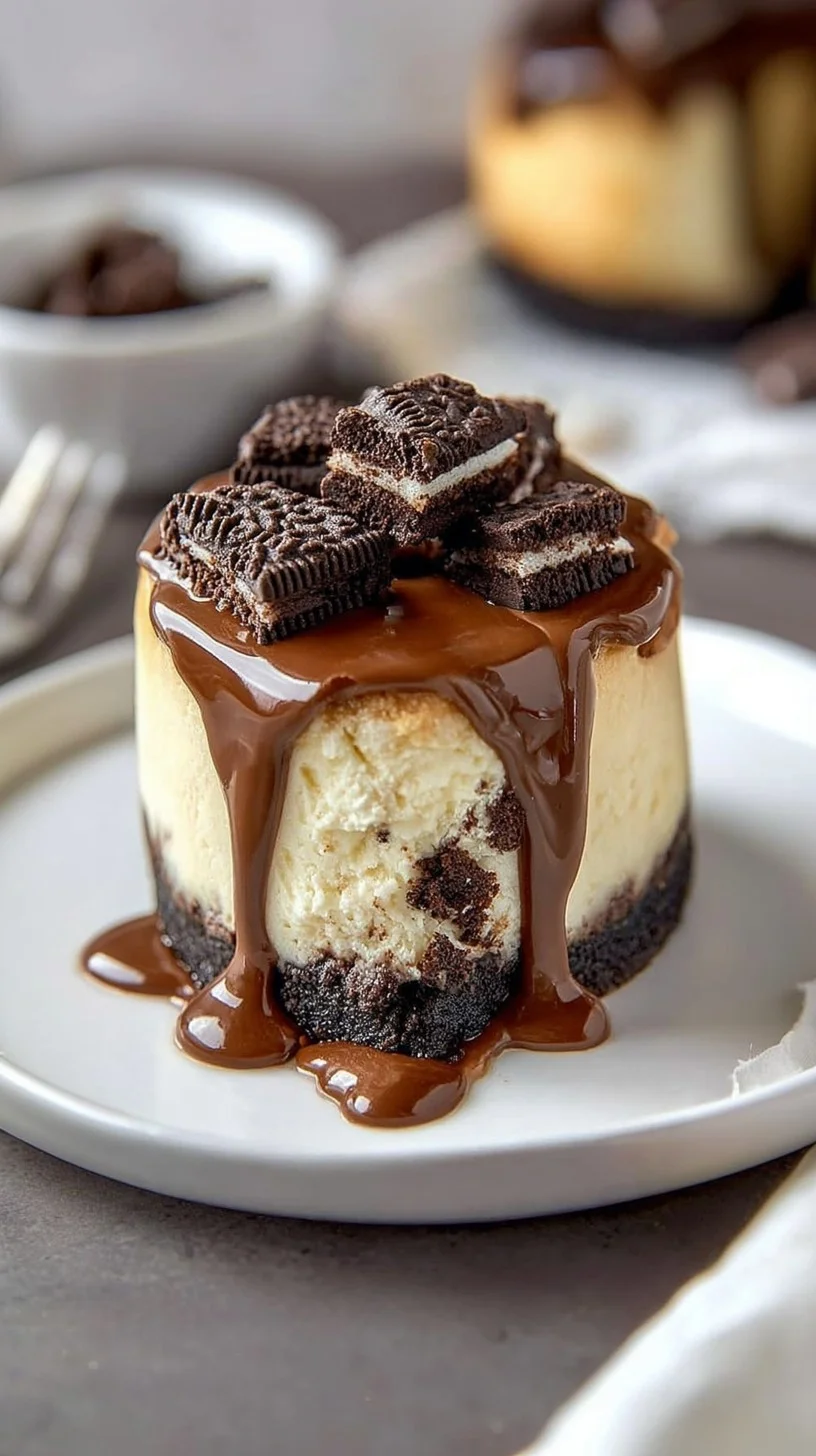 Decadent chocolate lava cheesecake with a gooey molten center. Slice of chocolate lava cheesecake with molten chocolate oozing and fresh raspberries