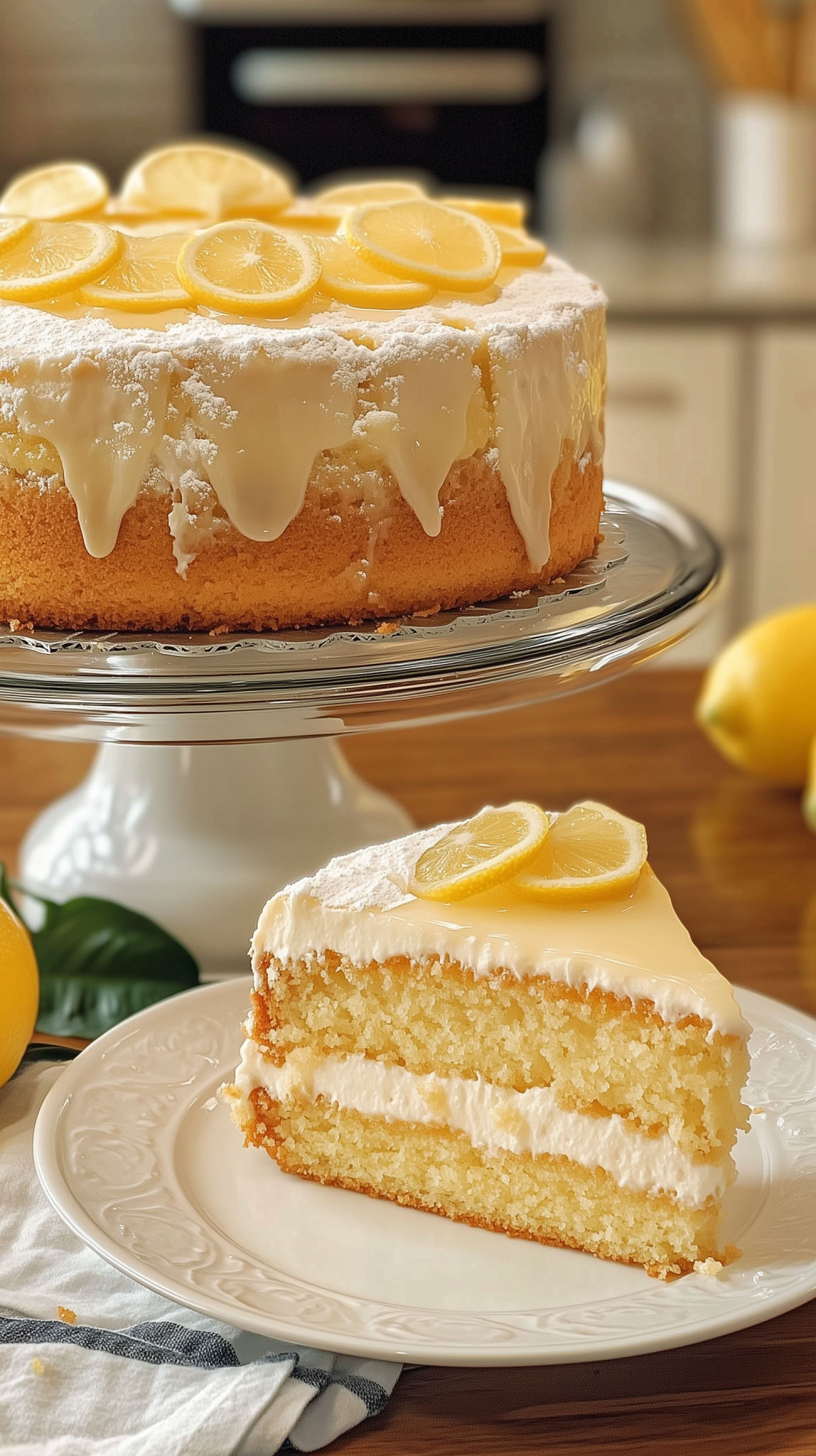 oussamajouhri Fresh Lemon Cake A split image dessert presenta 9c77b76c 93bb 4538 ab39 217ed9230d2c