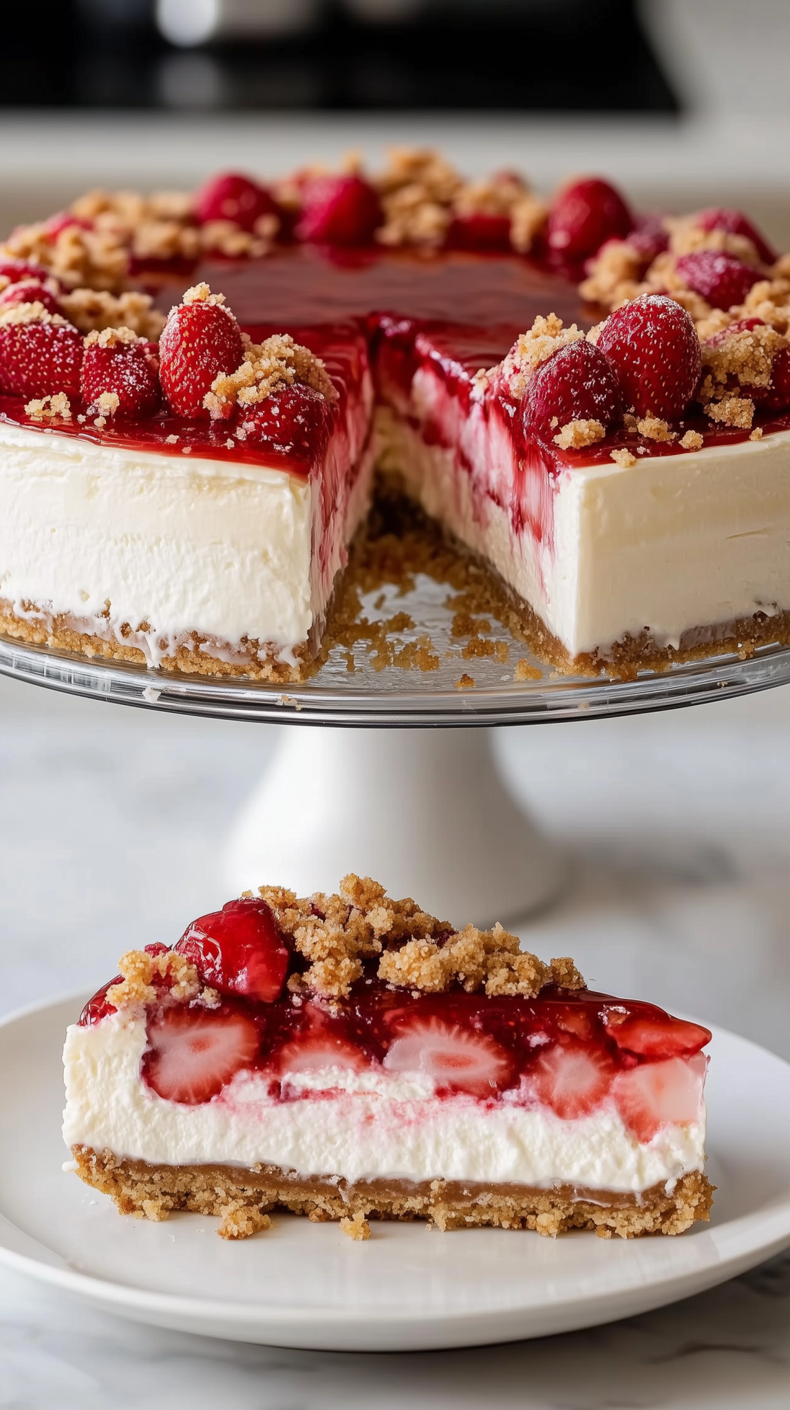 oussamajouhri Strawberry Crunch Cheesecake A split image dess 7947018f 0d62 460c 820f 670702f2eca9