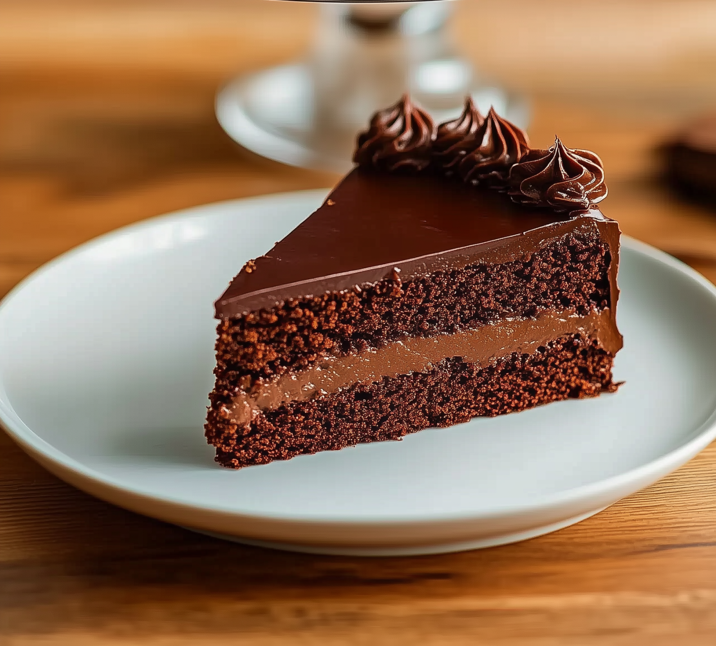 Triple-Layer Chocolate Ganache Cake