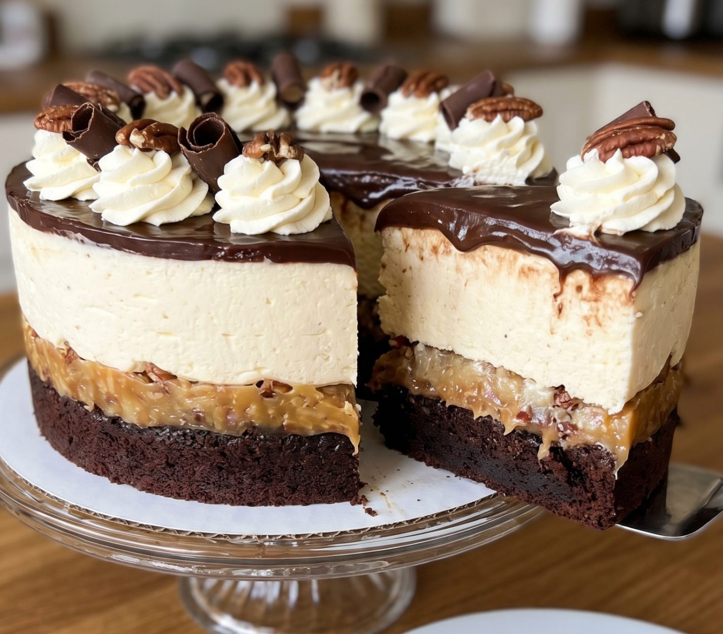 No-Bake German Chocolate Cheesecake
