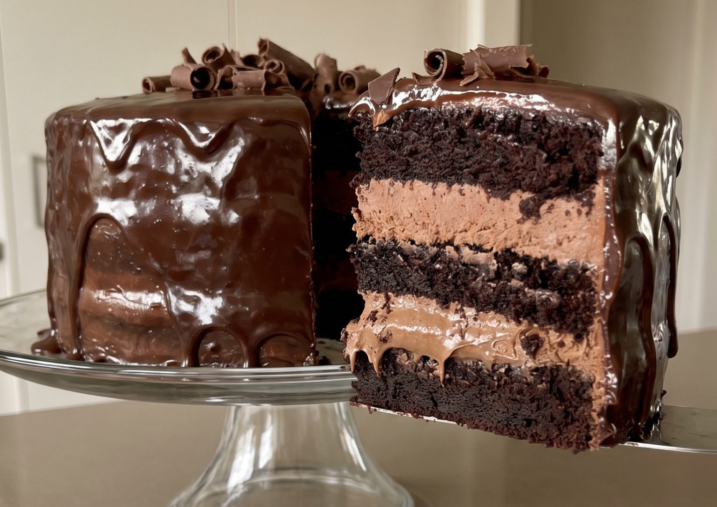 1 Dark Chocolate Mousse Cake