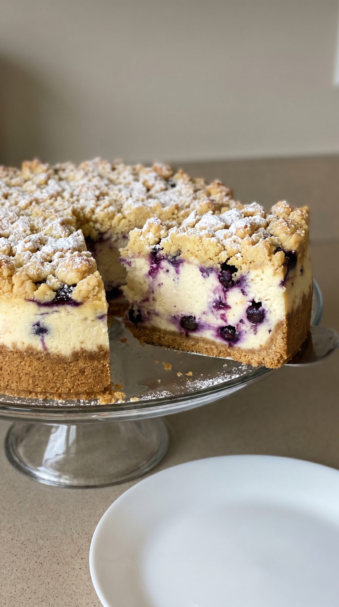 Ultra Creamy Blueberry Crumble Cheesecake 202606051537