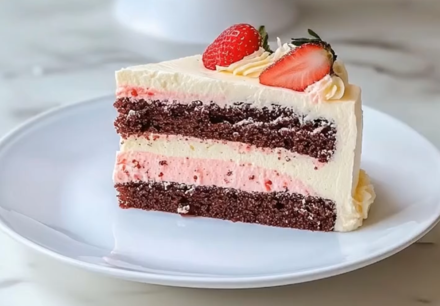 Strawberry Chocolate Dream Cake