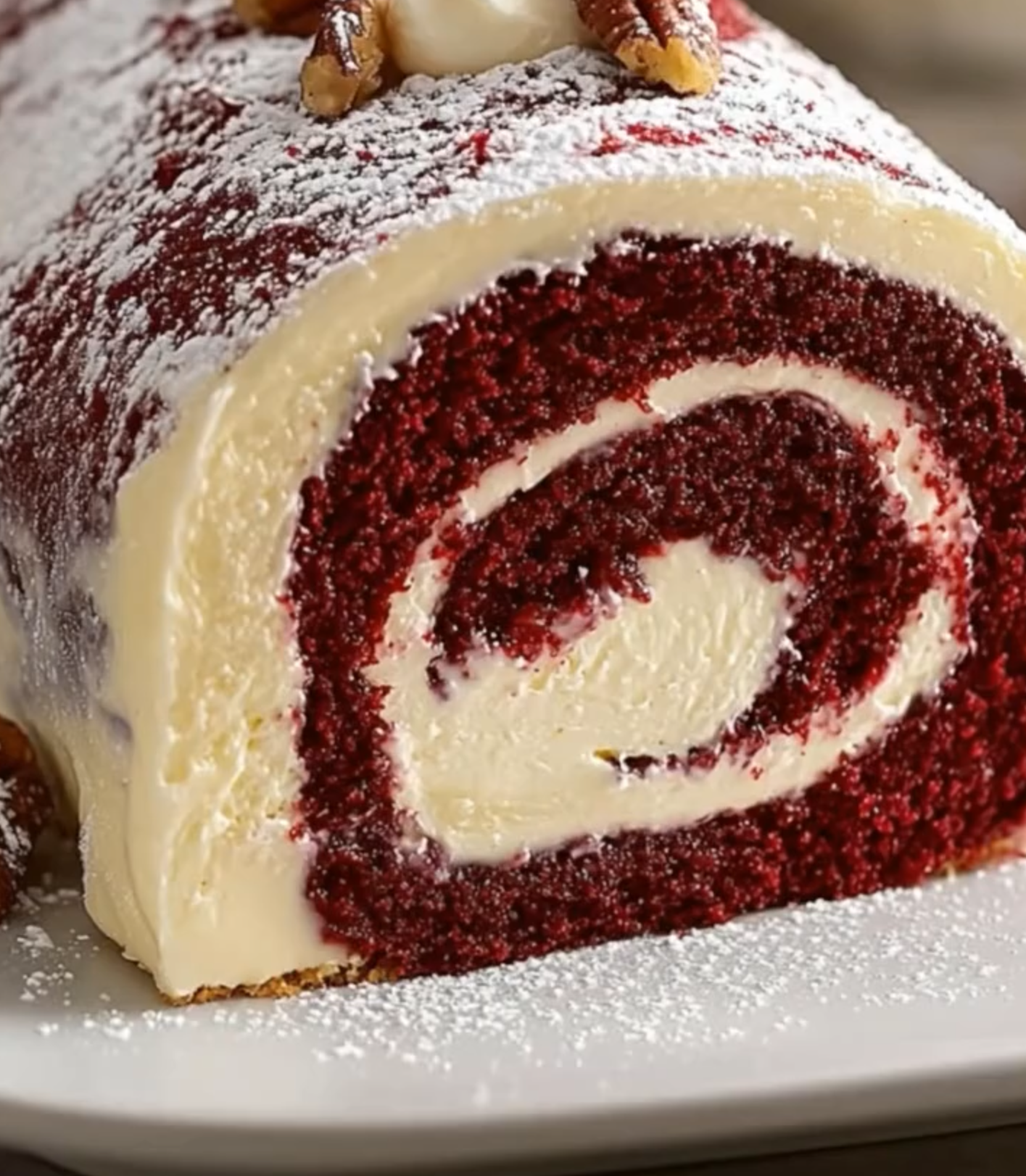 Red Velvet Cheesecake Roll