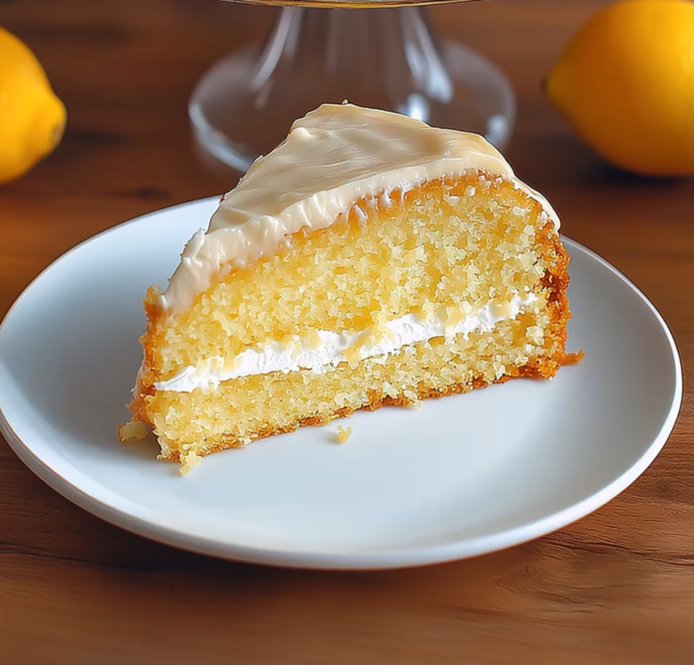 Lemon Cream Drip Cake