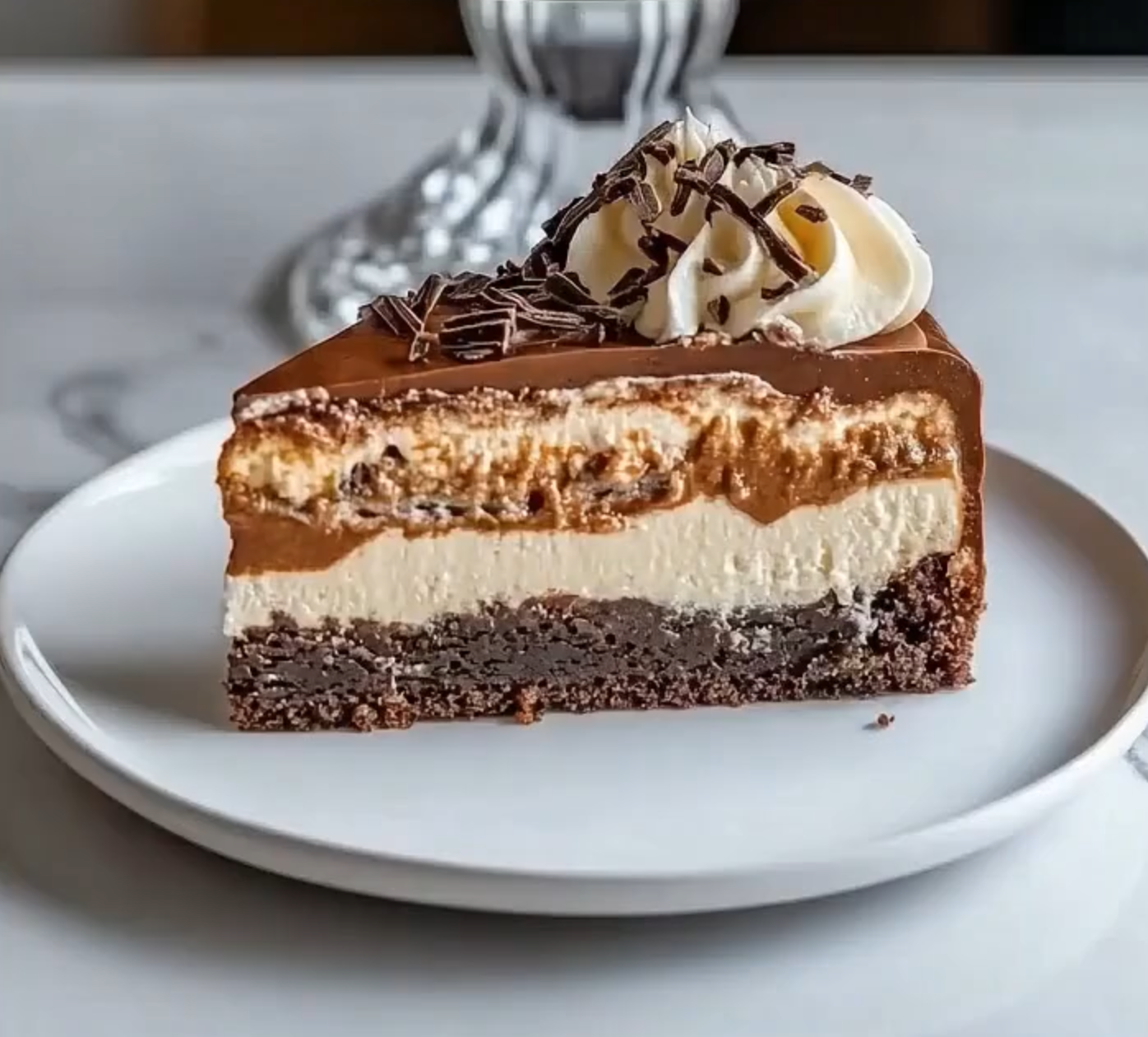 No-Bake German Chocolate Cheesecake