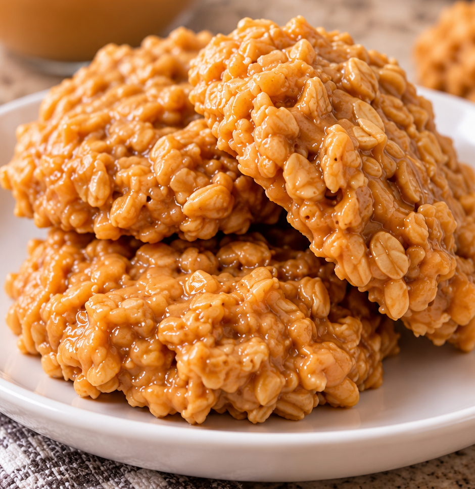 Incredible No-Bake Peanut Butter Oatmeal Cookies