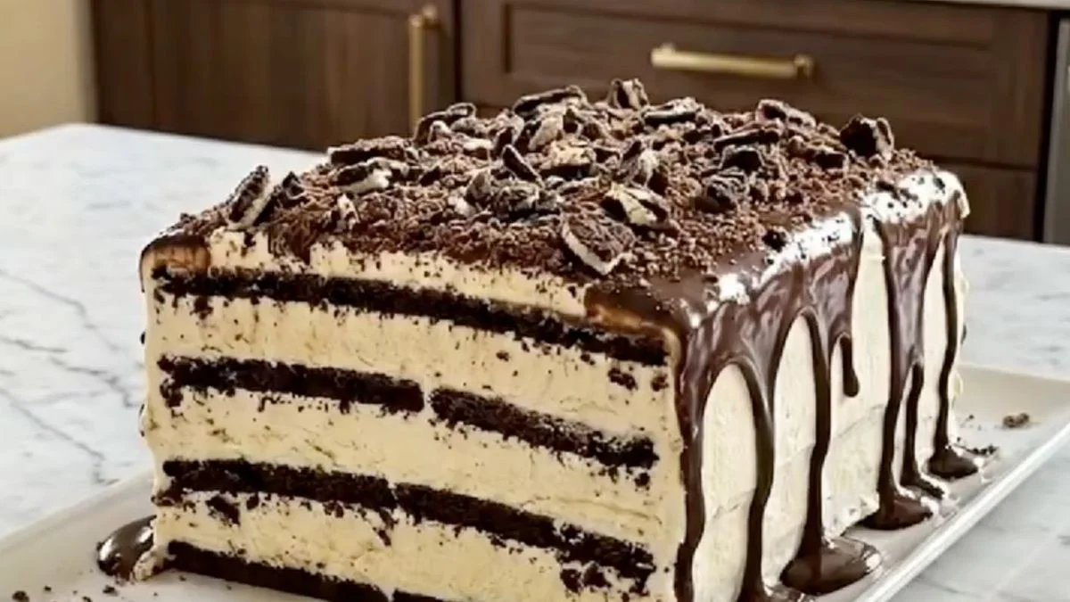 Ultimate Chocolate Ice Cream Sandwich Cake